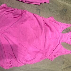 Womens maternity beyond the bump pink Tank Top L